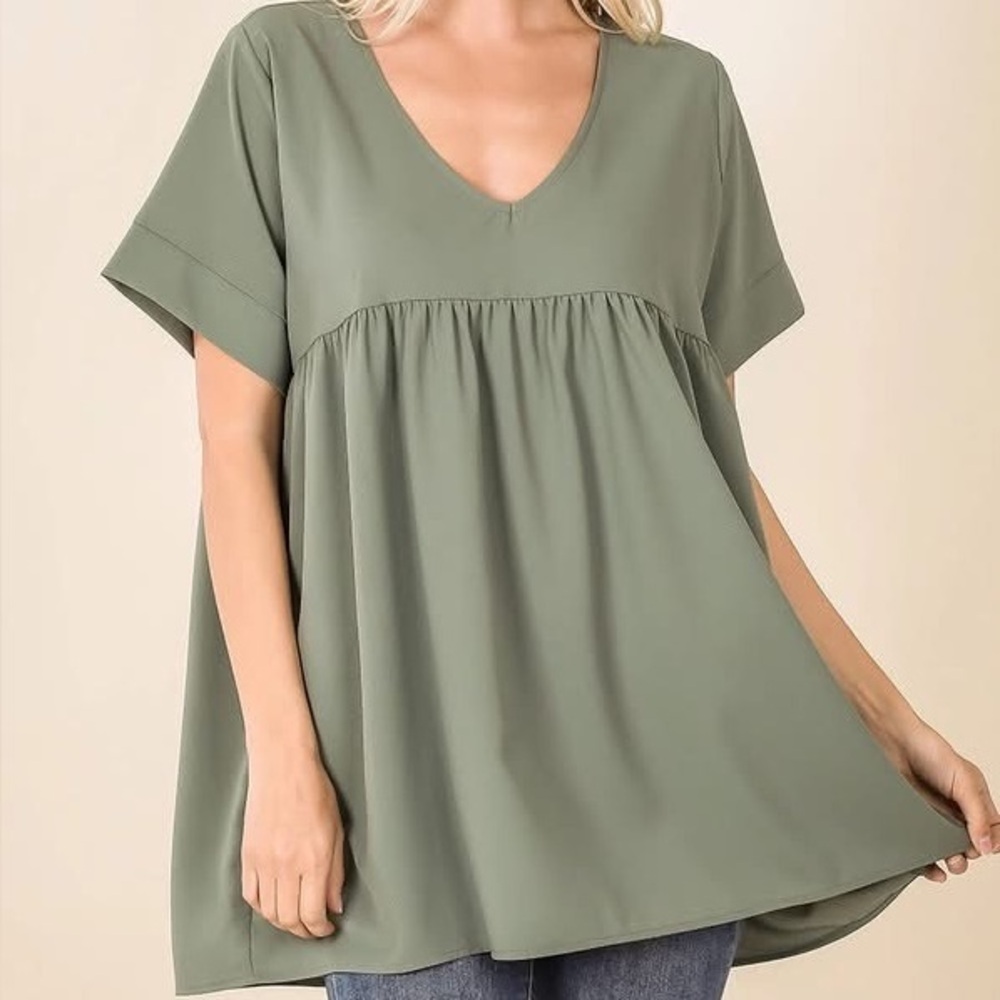 Olive Zenana top